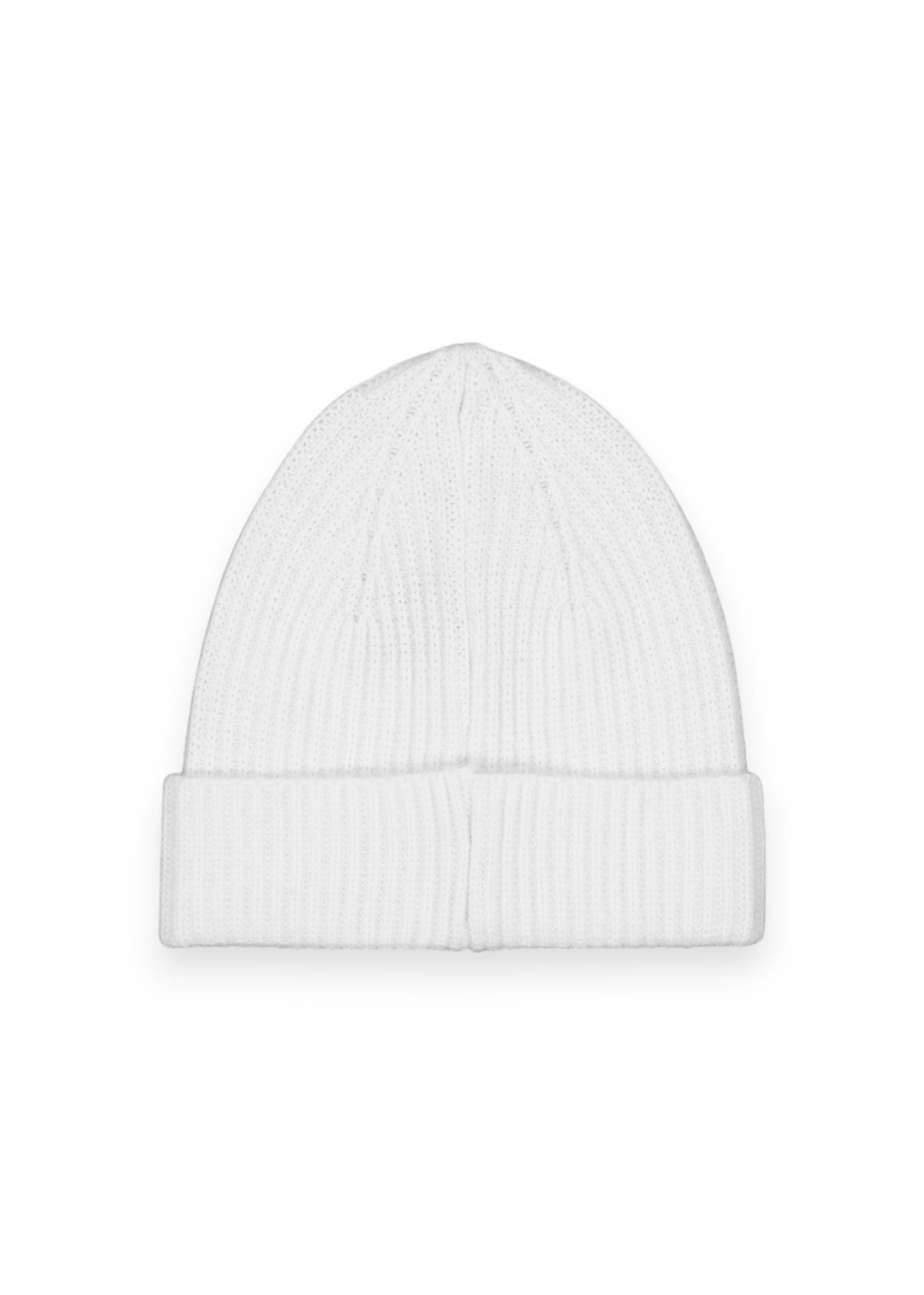 KNITTED MERINO BEANIE - BLANC DE BLANC