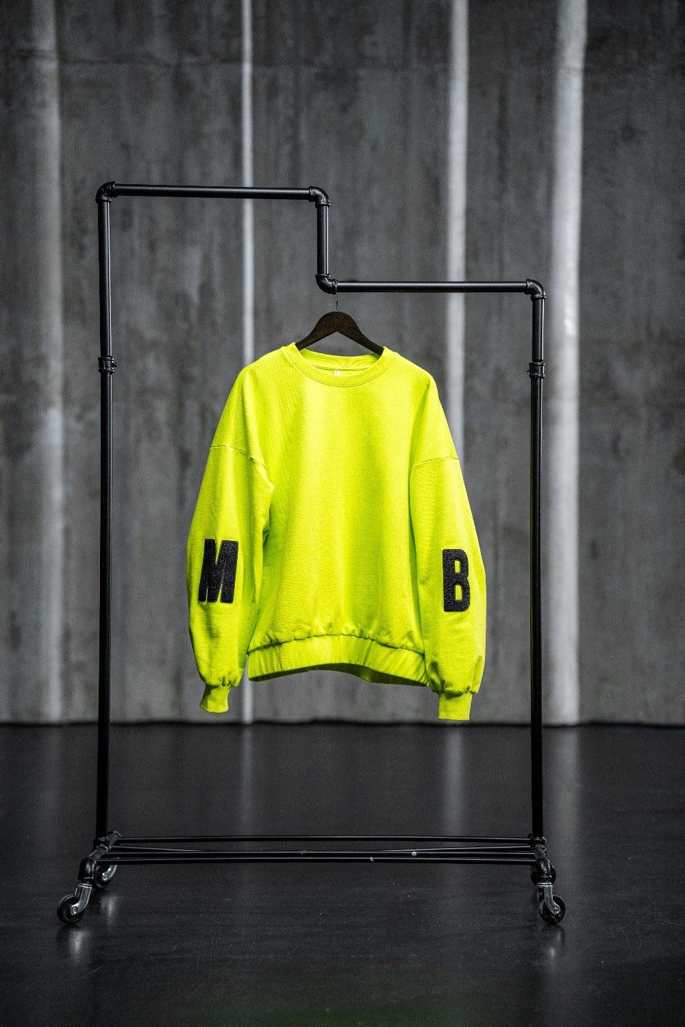 ICONIC MB CREWNECK - LIME PUNCH