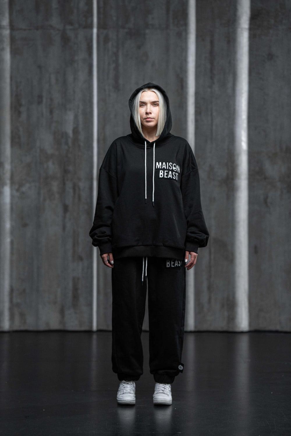 CHENILLE PATCH HOODIE - MOONLESS NIGHT